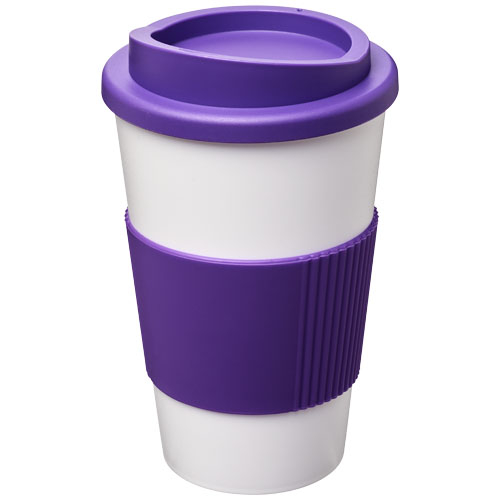 Gobelet isolant personnalisable 350ml Americano® Blanc et Violet